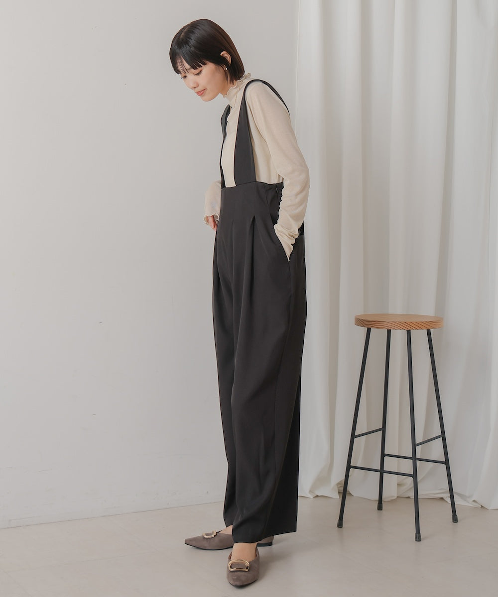 【WEB限定】ハイウエストサロペット