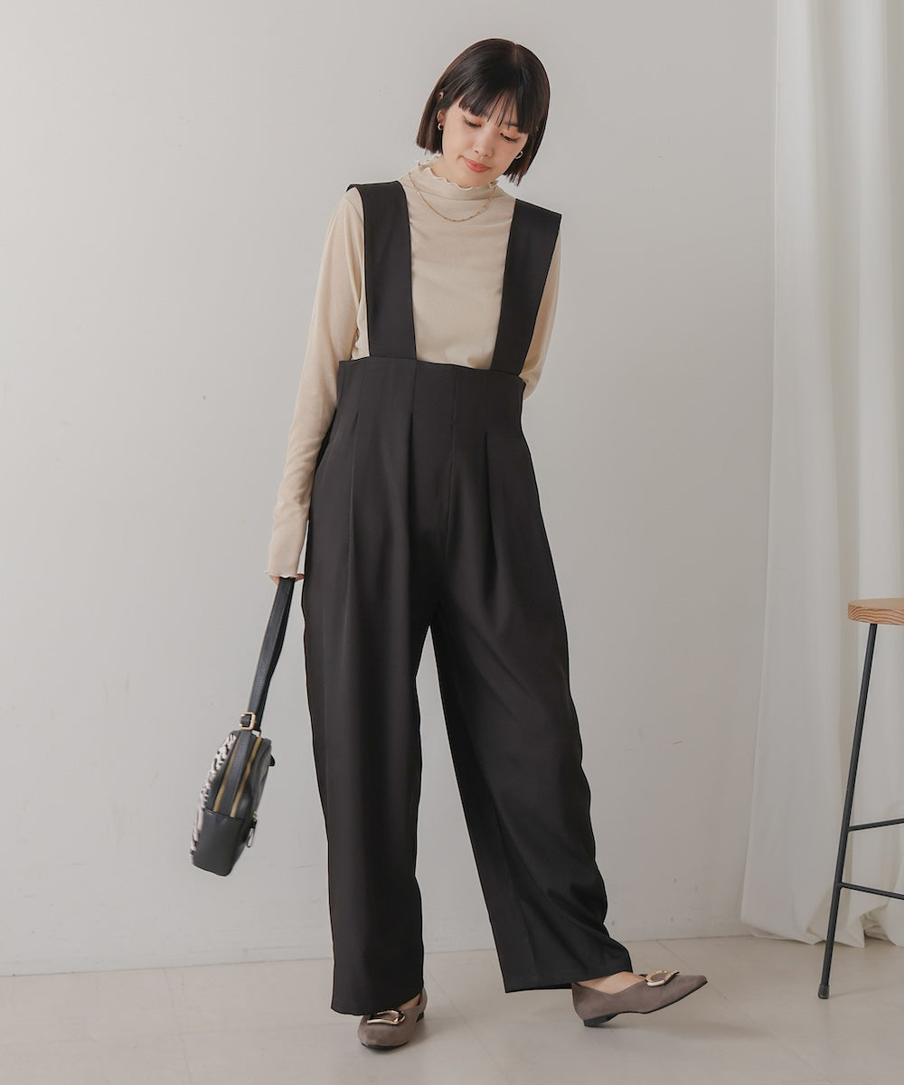 【WEB限定】ハイウエストサロペット