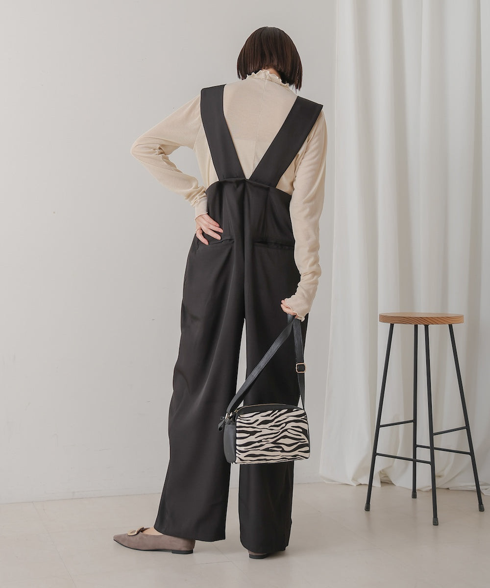 【WEB限定】ハイウエストサロペット