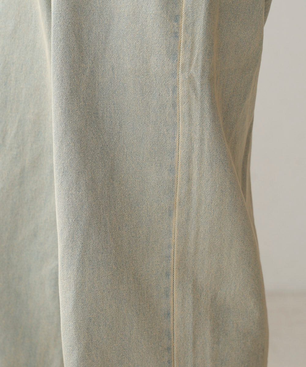 【WEB限定】ケミカルウォッシュワイドデニムパンツ