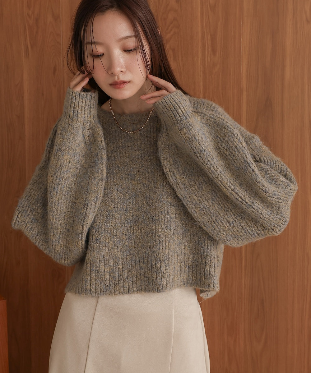 ミックスシャギープルオーバー