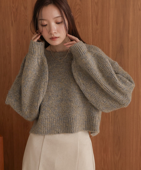 ミックスシャギープルオーバー