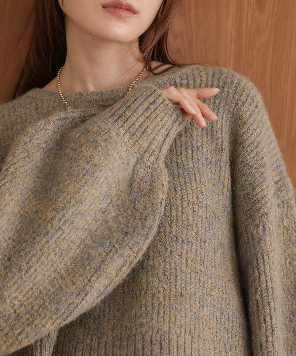 ミックスシャギープルオーバー