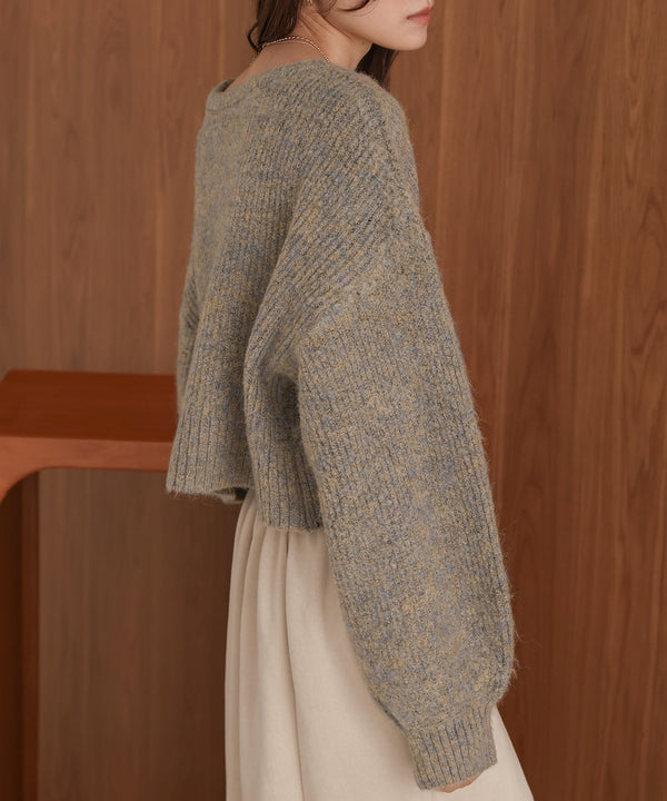 ミックスシャギープルオーバー