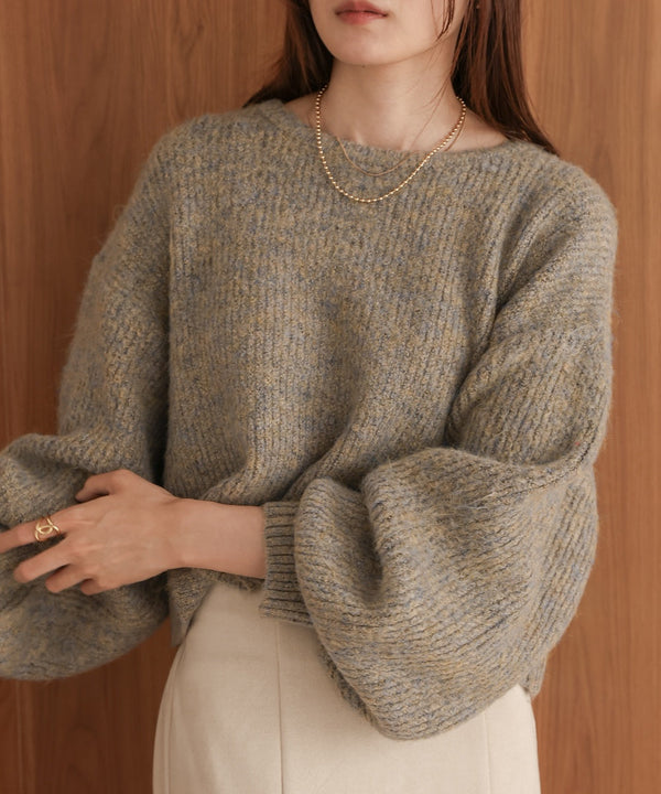 ミックスシャギープルオーバー