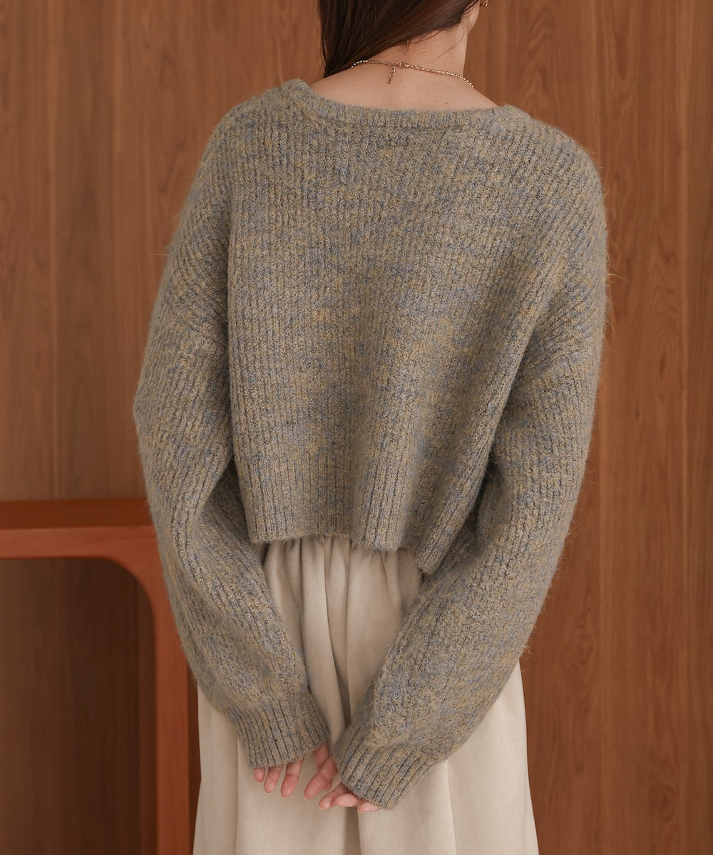 ミックスシャギープルオーバー