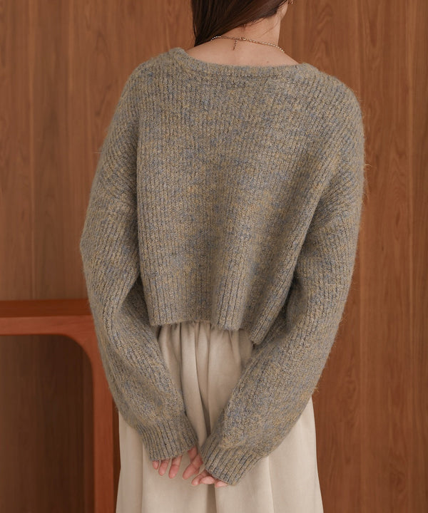 ミックスシャギープルオーバー