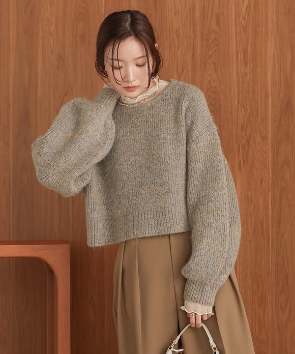 ミックスシャギープルオーバー