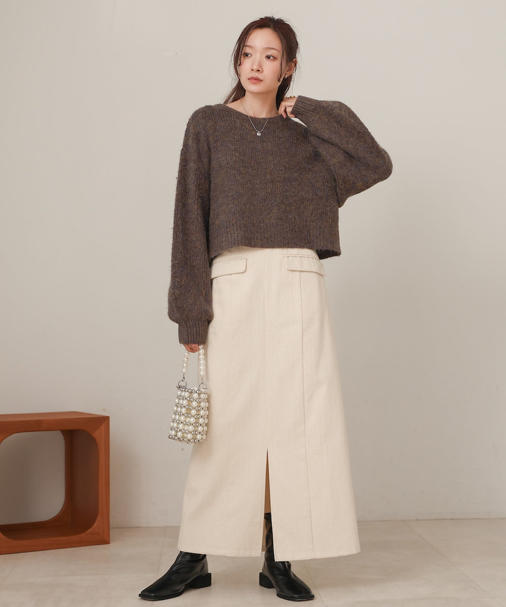 ミックスシャギープルオーバー