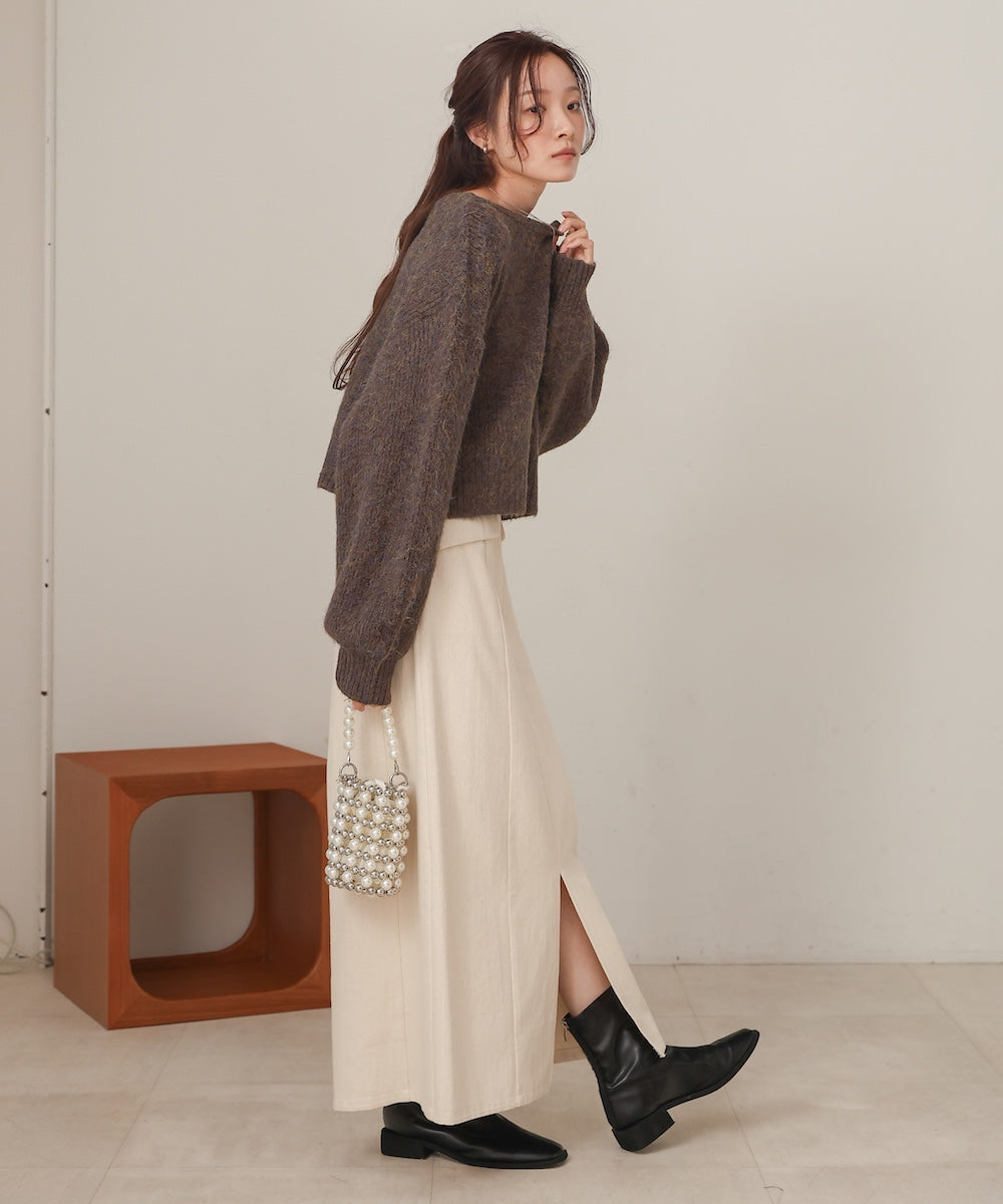 ミックスシャギープルオーバー