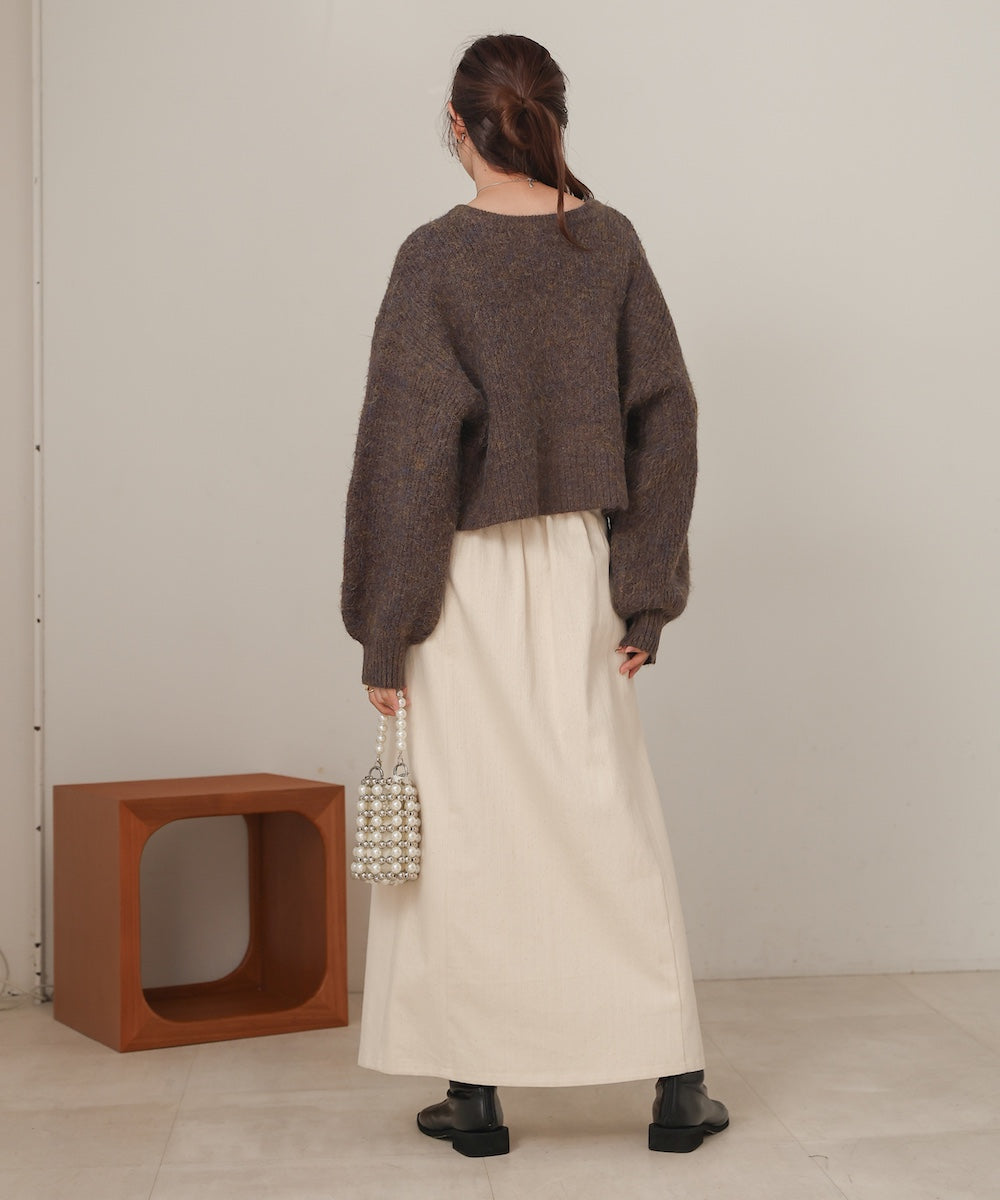 ミックスシャギープルオーバー