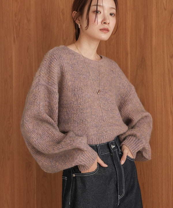 ミックスシャギープルオーバー