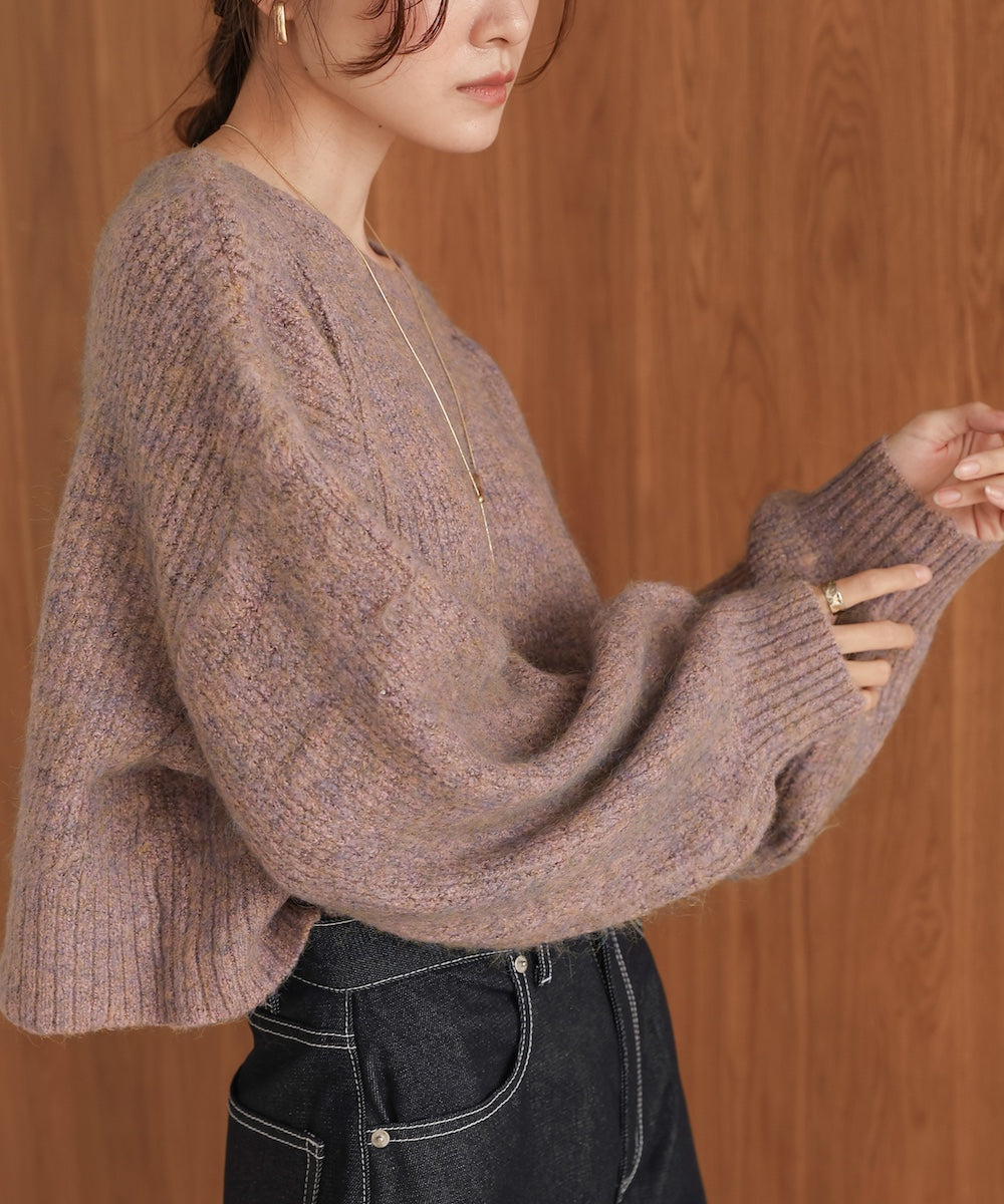 ミックスシャギープルオーバー