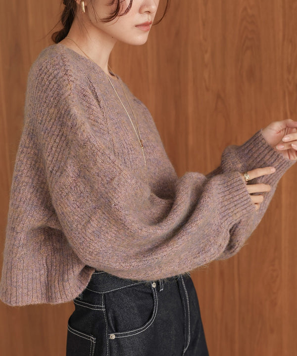 ミックスシャギープルオーバー