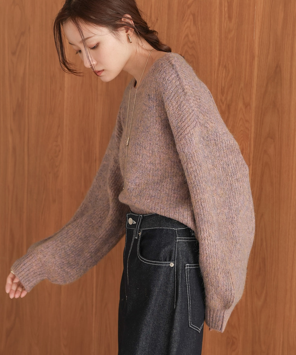 ミックスシャギープルオーバー