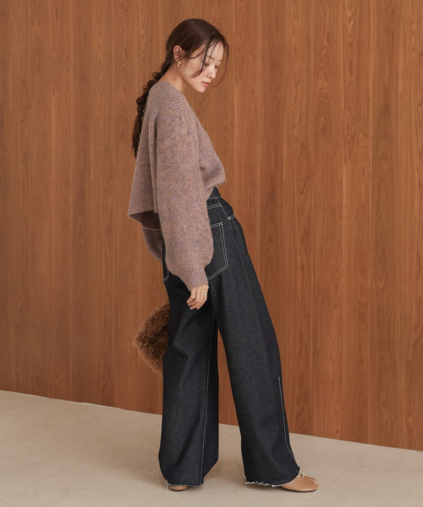 ミックスシャギープルオーバー