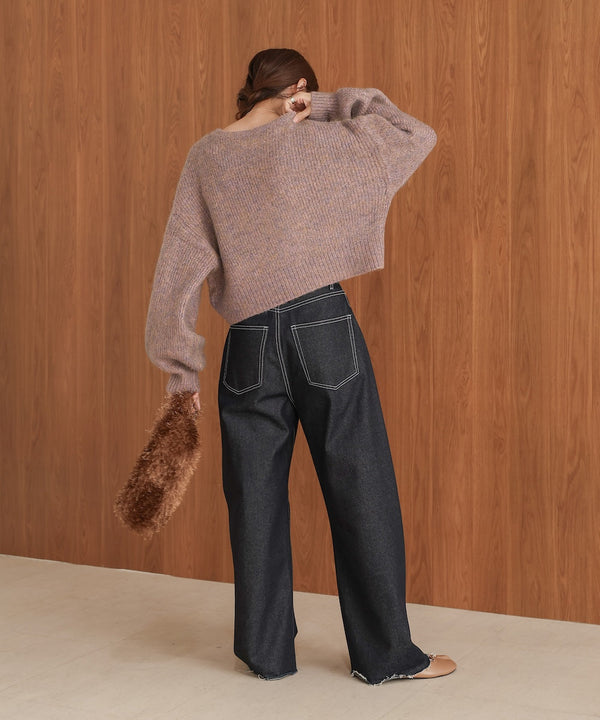 ミックスシャギープルオーバー