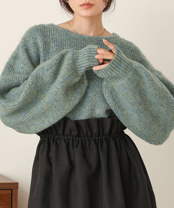 ミックスシャギープルオーバー