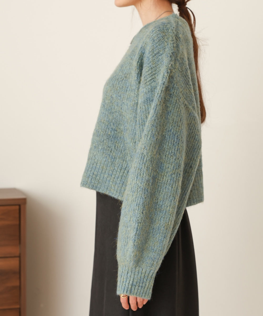 ミックスシャギープルオーバー