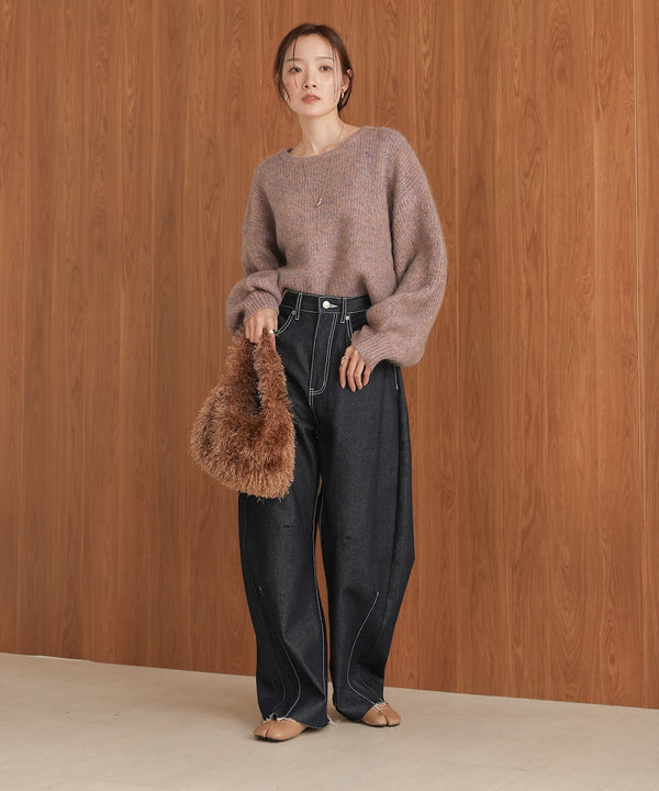 ミックスシャギープルオーバー