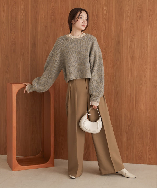 ミックスシャギープルオーバー