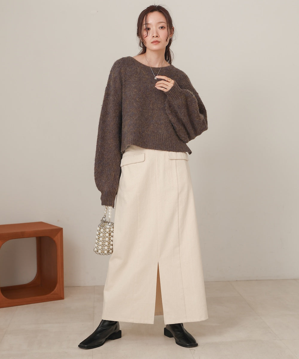 ミックスシャギープルオーバー