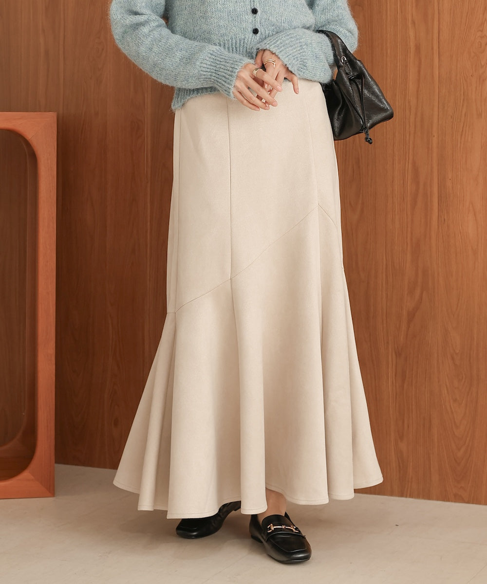 スエードポンチ変形マーメイドスカート