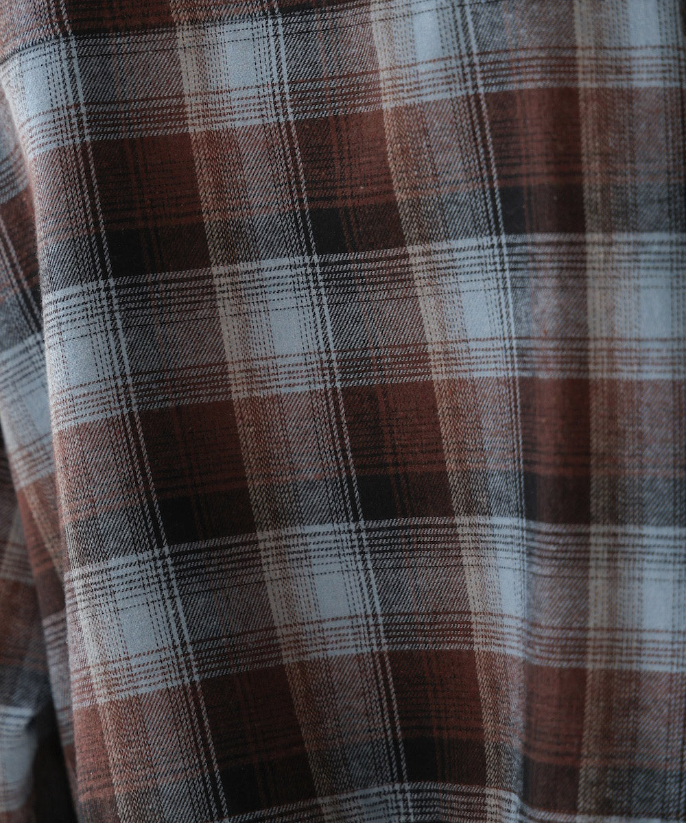 【WEB限定】チェック柄ショートシャツ