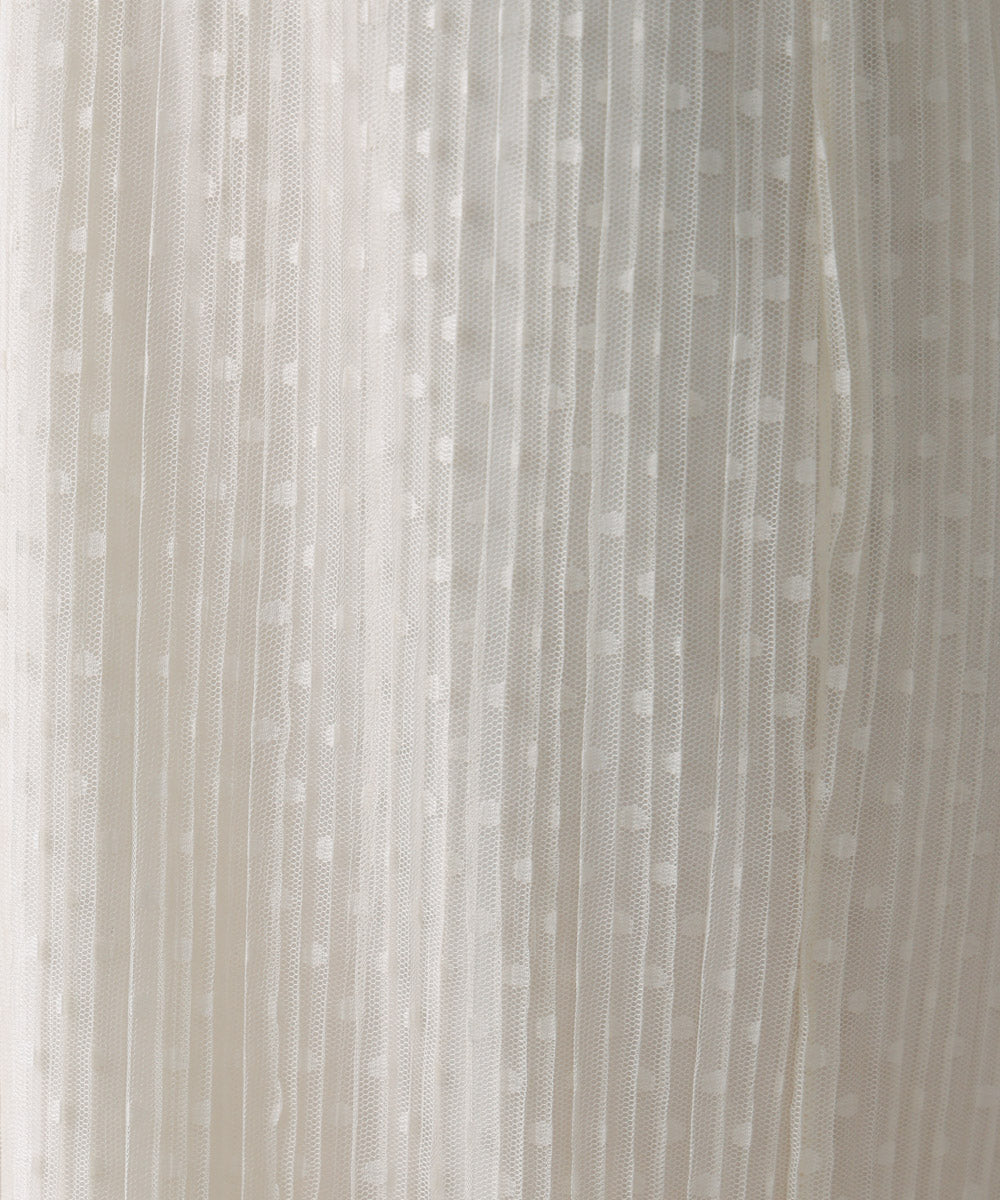 チュールプリーツフレアパンツ