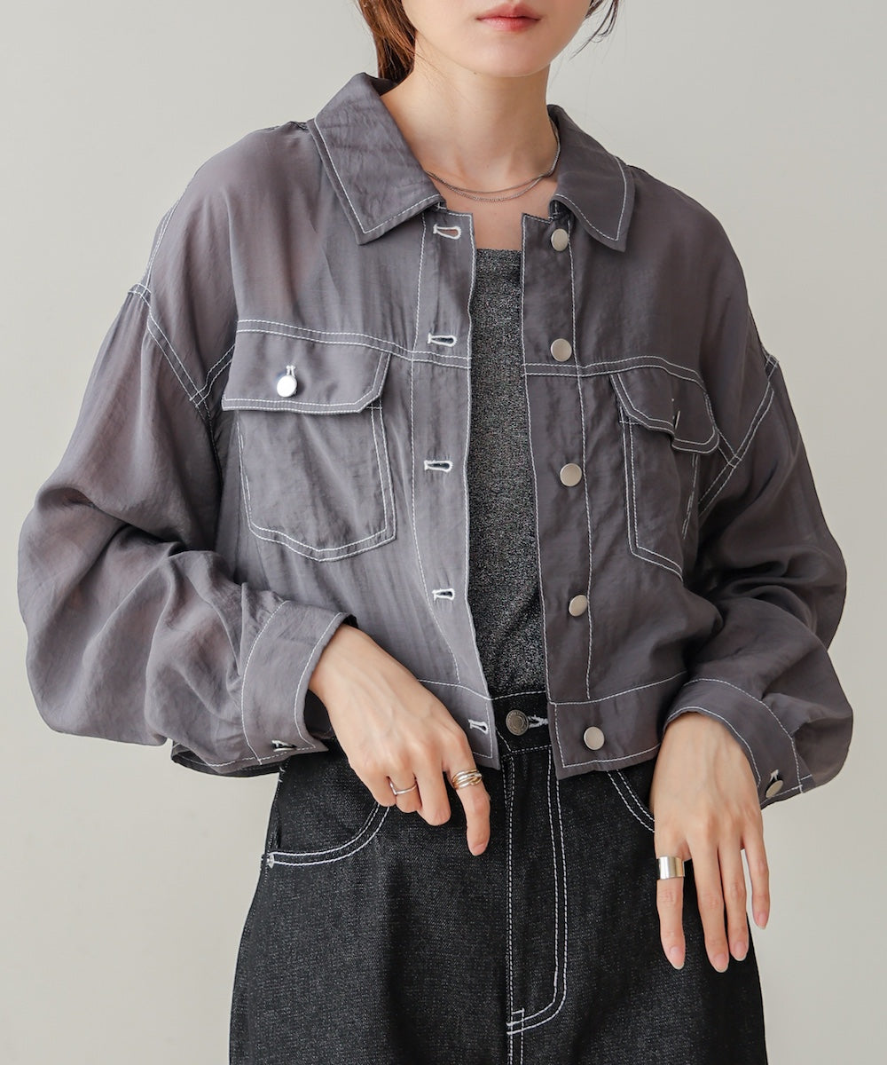 シアーシャツブルゾン