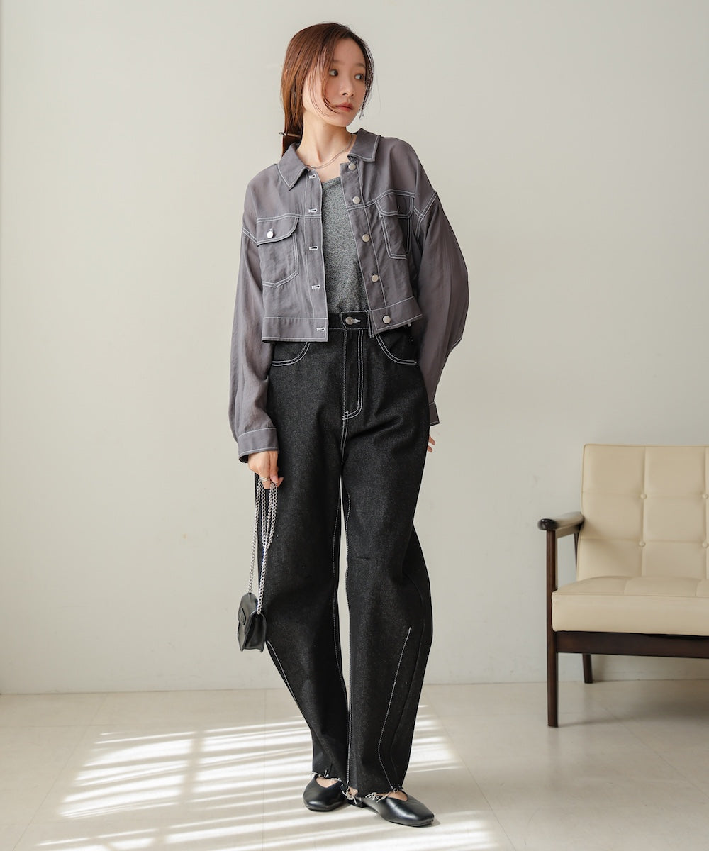 シアーシャツブルゾン