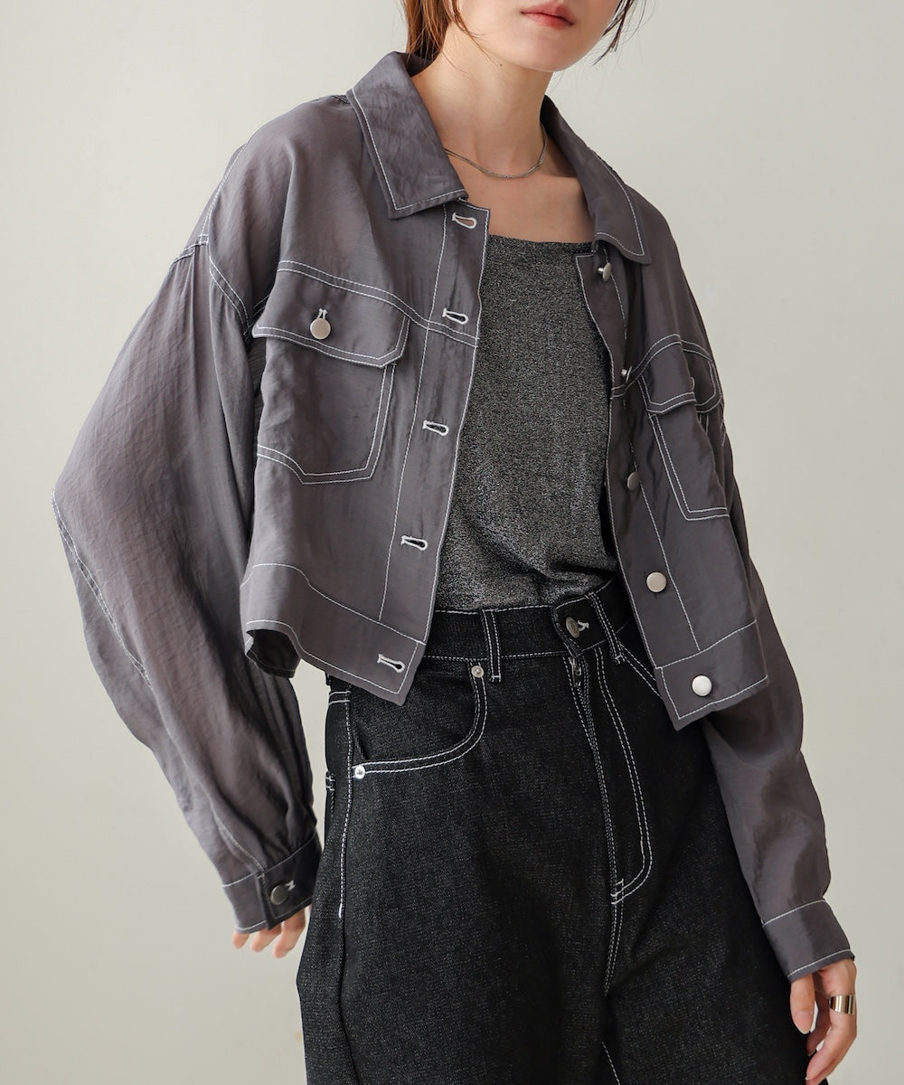 シアーシャツブルゾン