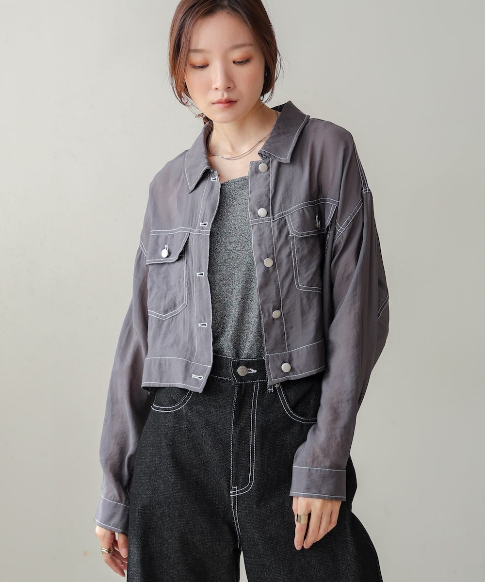 シアーシャツブルゾン