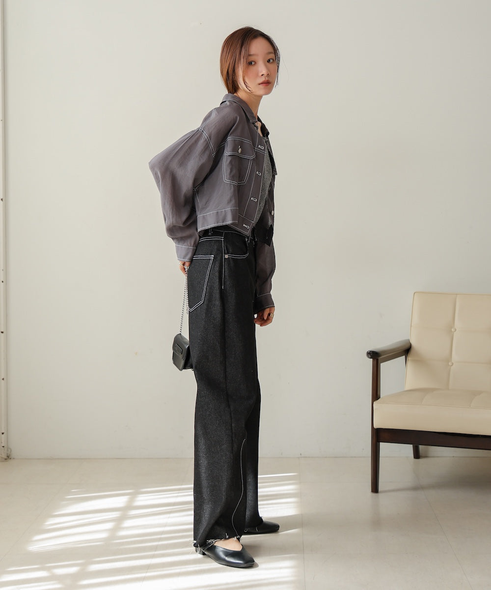 シアーシャツブルゾン