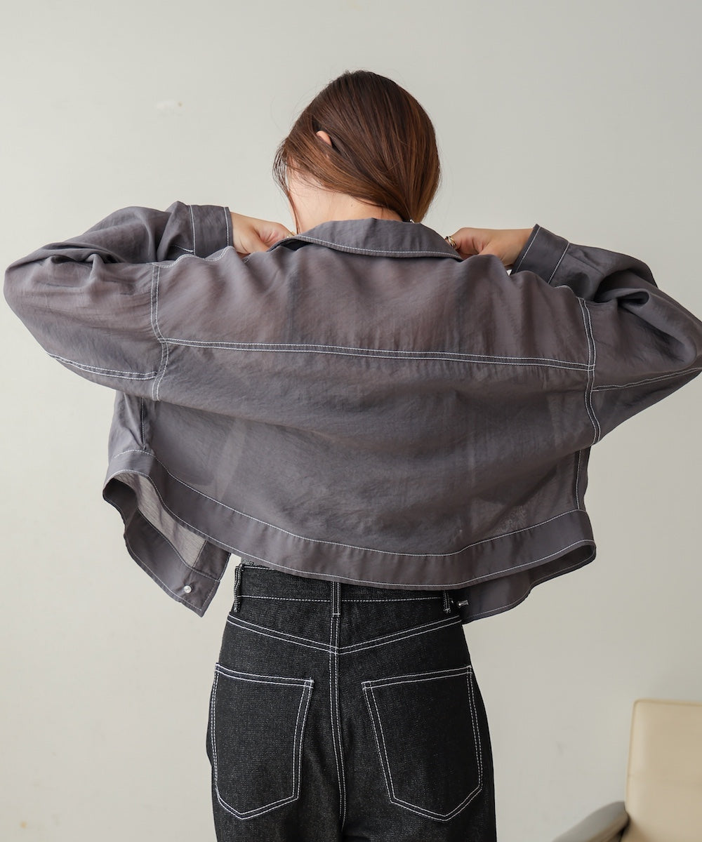 シアーシャツブルゾン