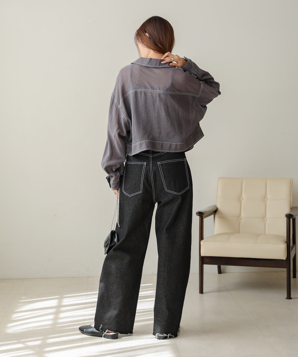 シアーシャツブルゾン