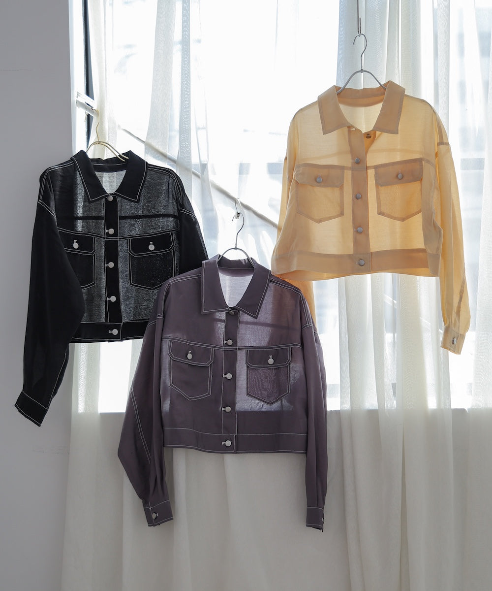 シアーシャツブルゾン