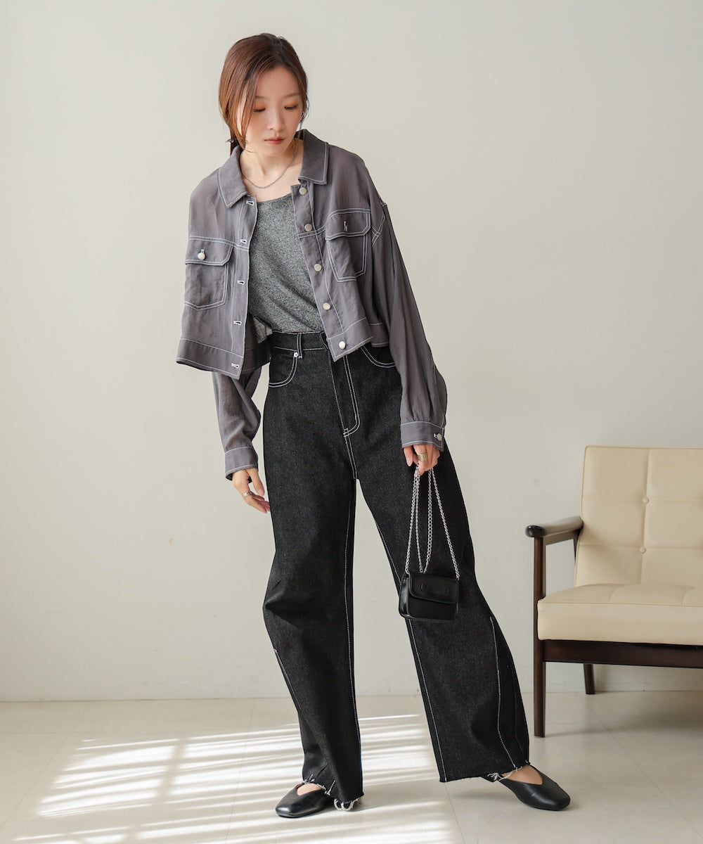 シアーシャツブルゾン