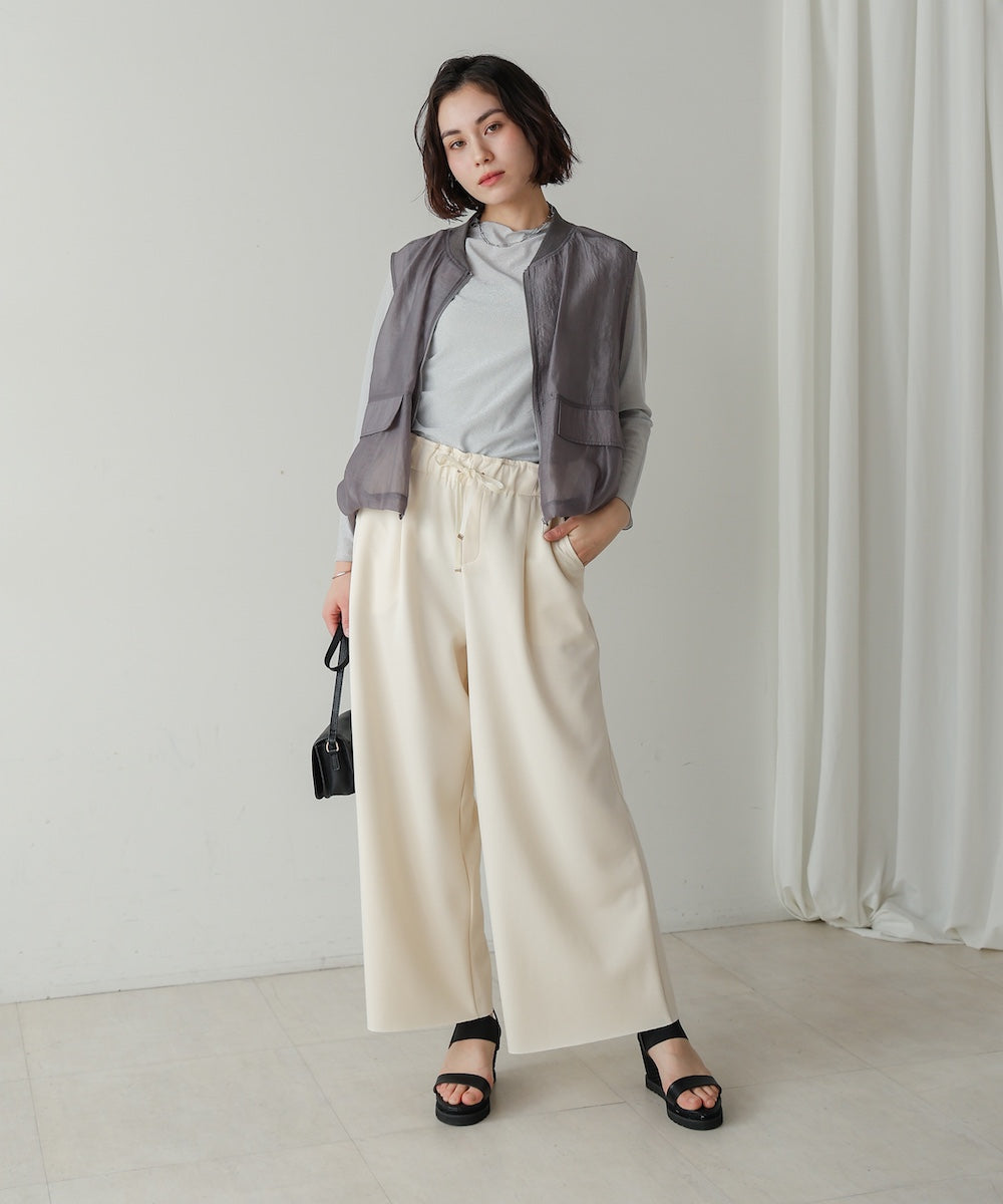 【WEB限定】シアーノースリーブブルゾン