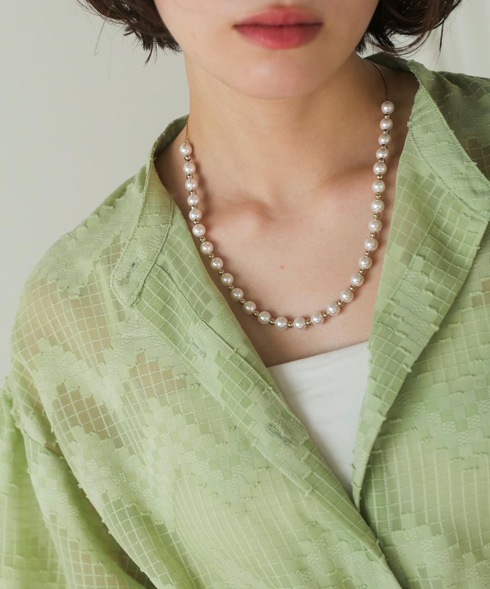 スライダーパールネックレス【メール便280円】