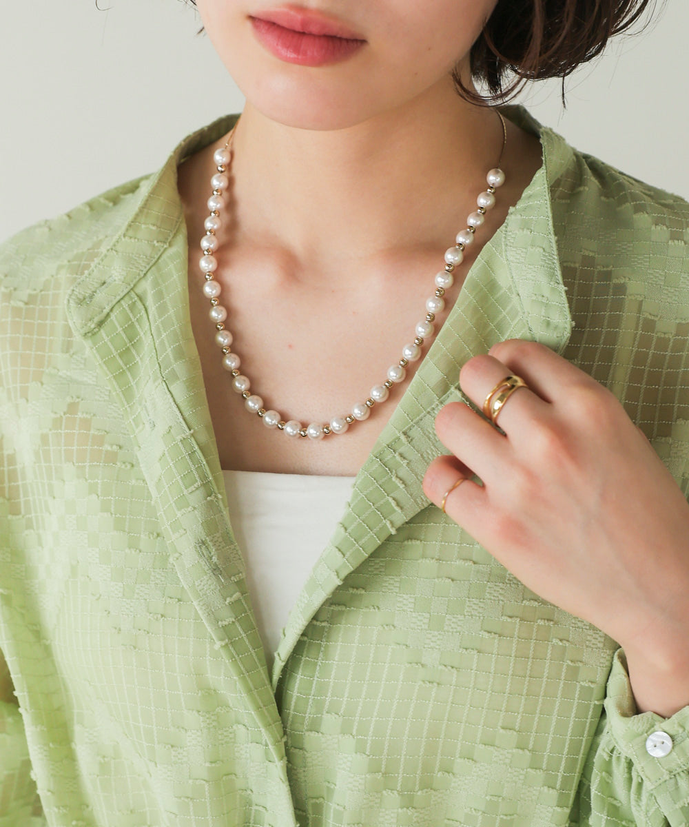 スライダーパールネックレス【メール便280円】