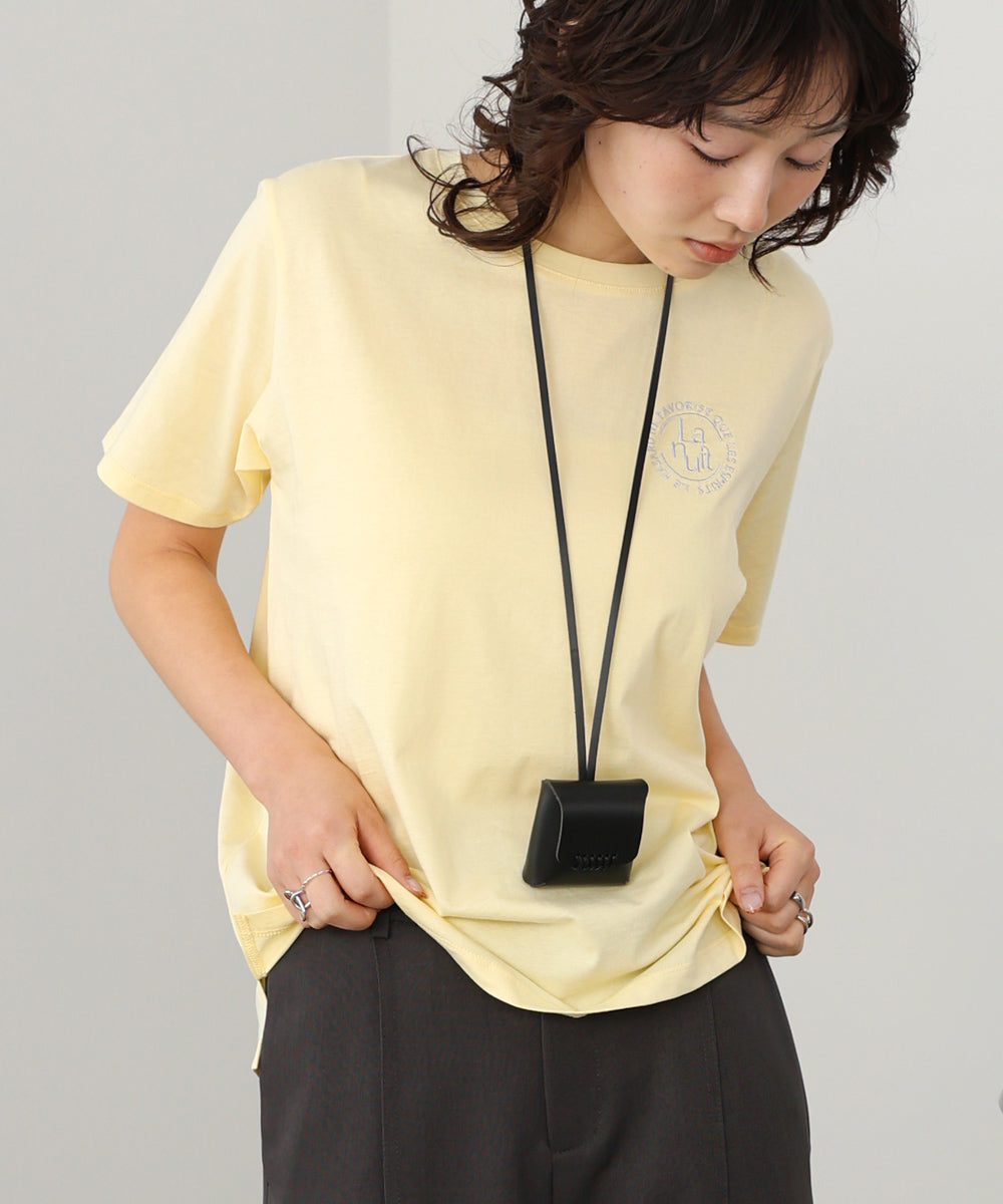 バックロゴ刺繍Tシャツ