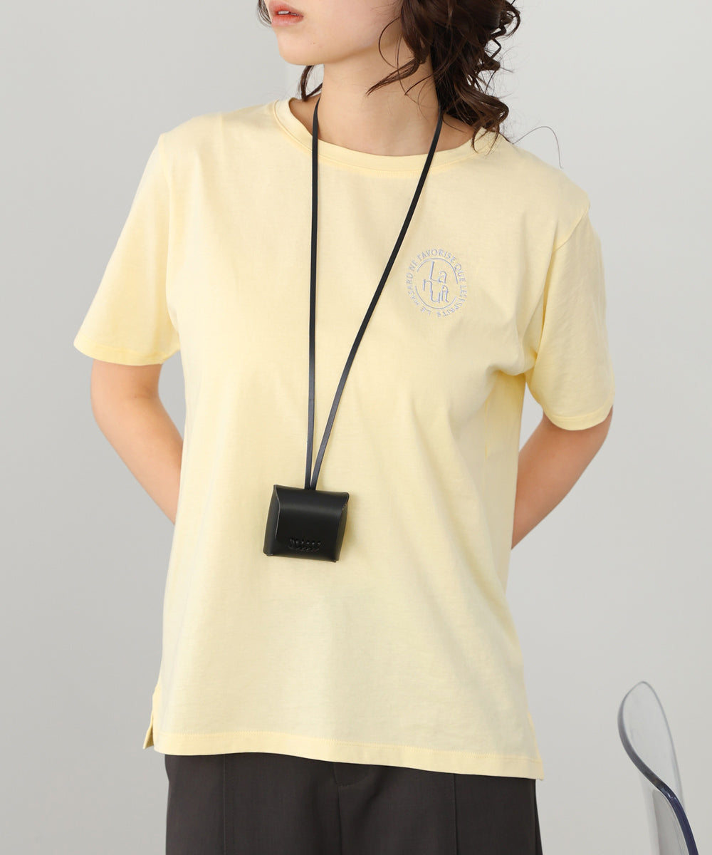 バックロゴ刺繍Tシャツ