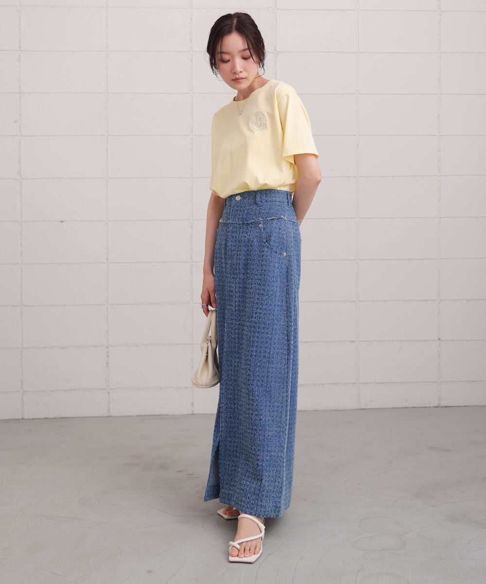 バックロゴ刺繍Tシャツ