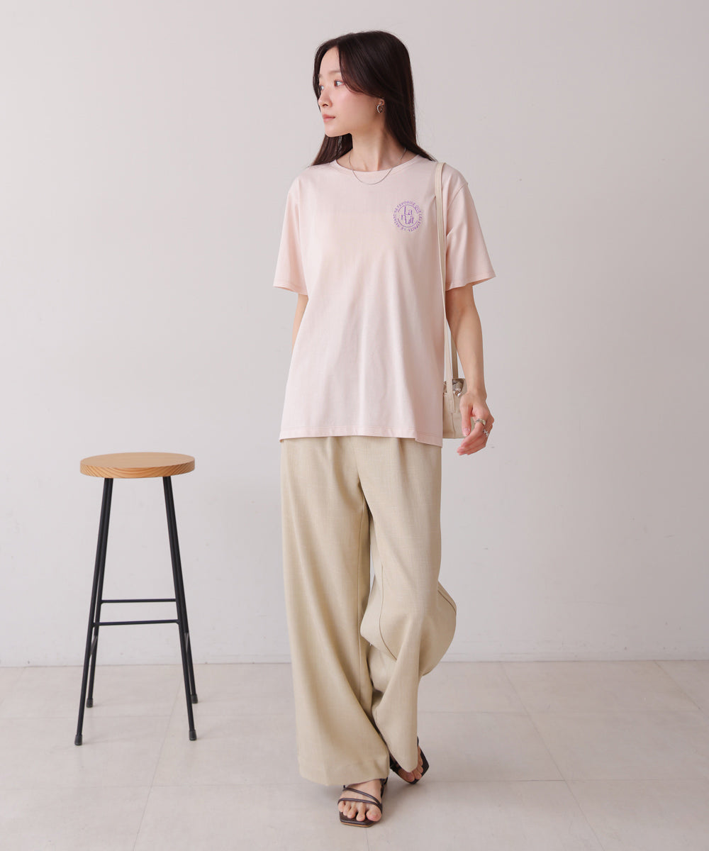 バックロゴ刺繍Tシャツ