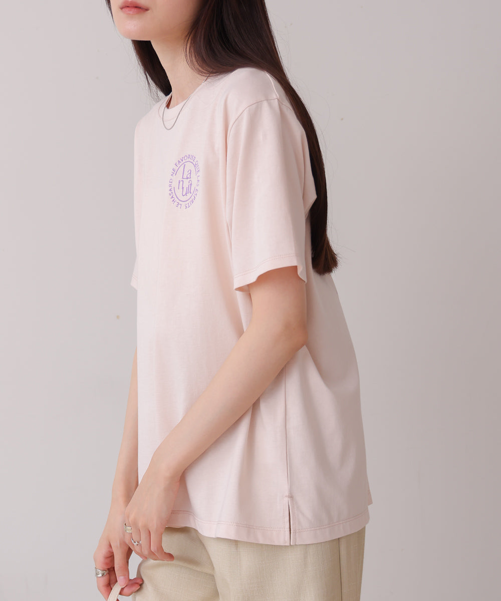 バックロゴ刺繍Tシャツ