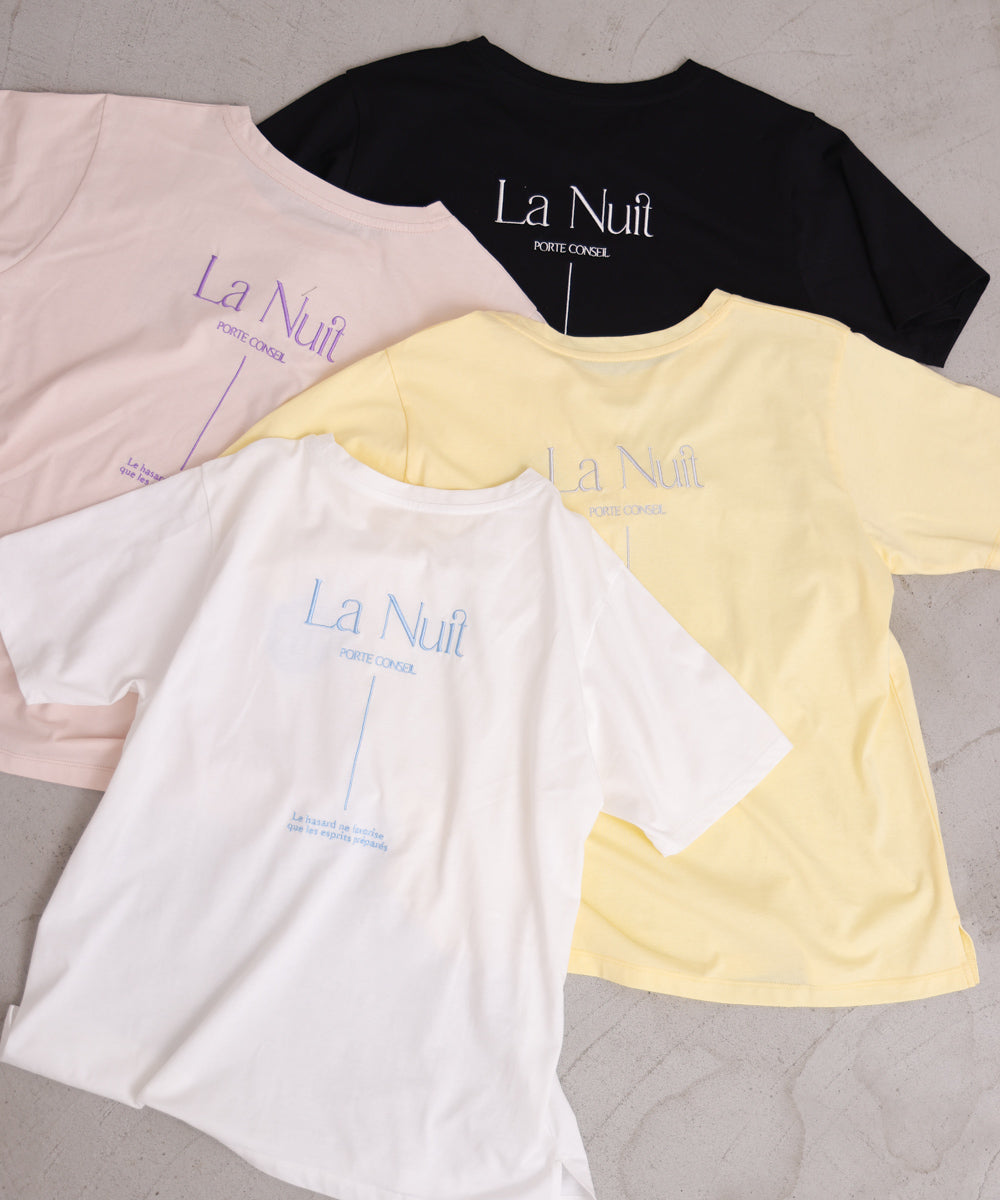バックロゴ刺繍Tシャツ