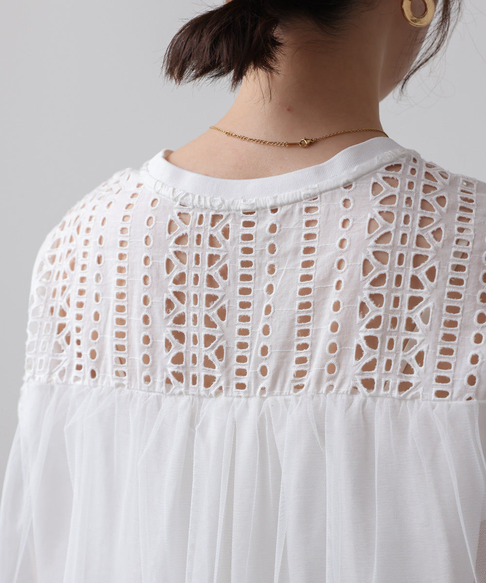 レースドッキングプルオーバー