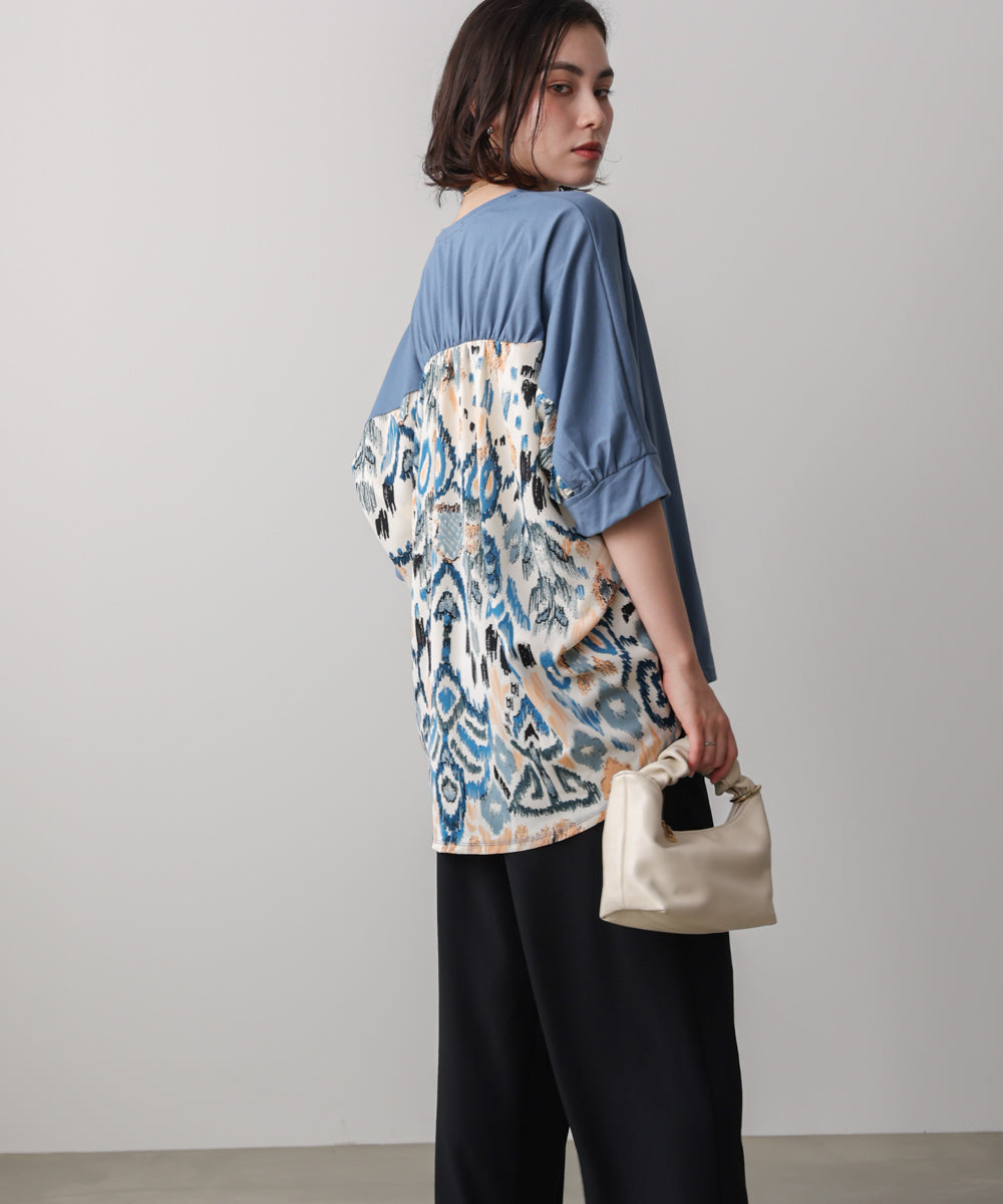 プリントドッキングプルオーバー