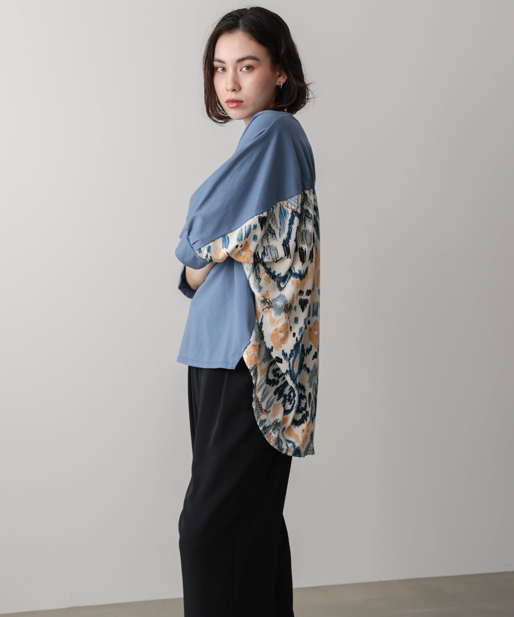 プリントドッキングプルオーバー